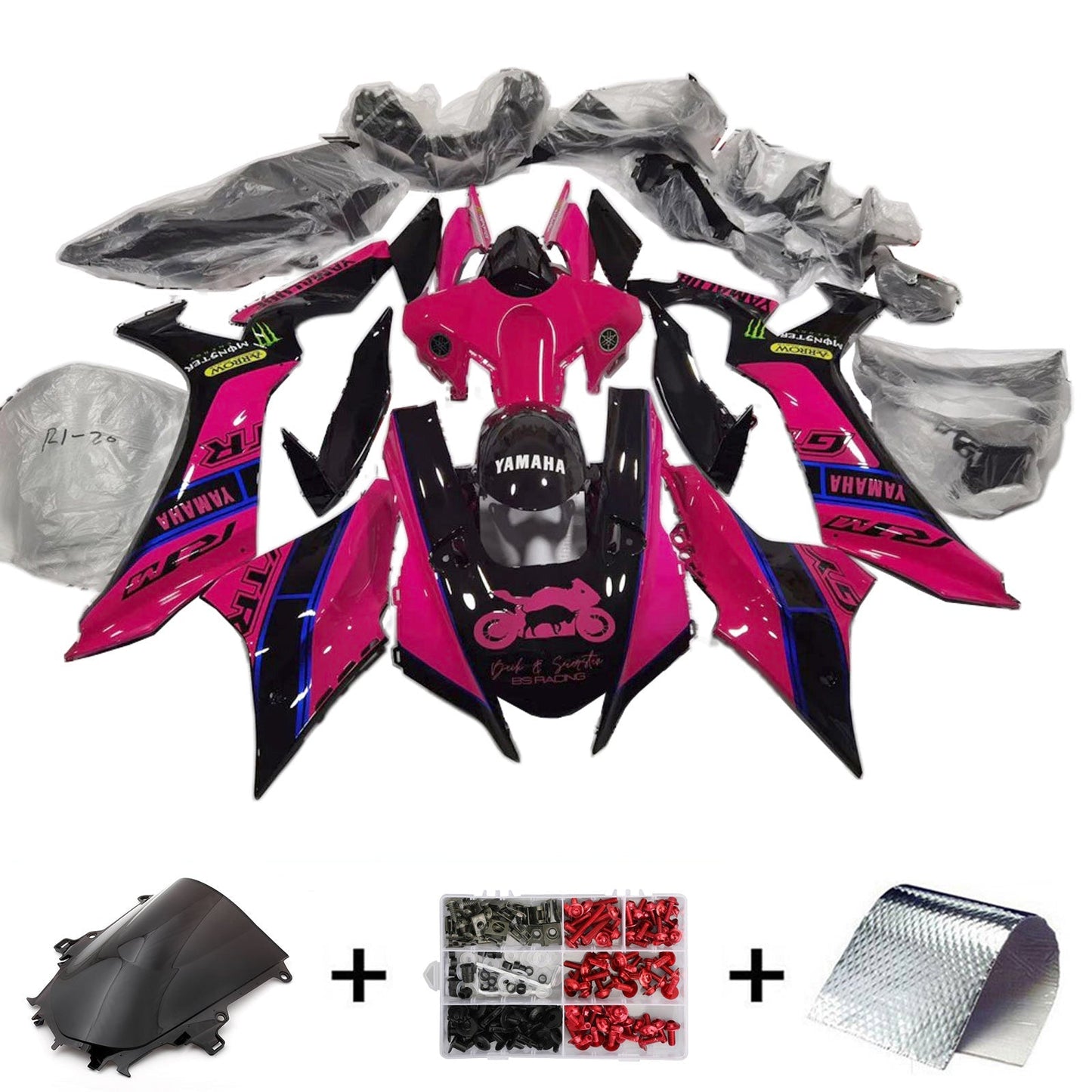 2020-2024 Yamaha YZF-R1 Fairing Kit Bodywork Plastic ABS