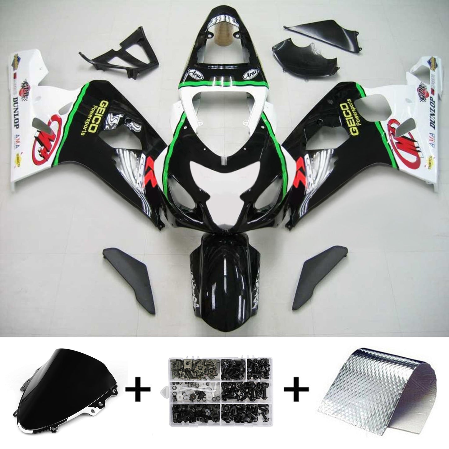 2004-2005 Suzuki GSXR 600/750 Fairing Kit Bodywork Plastic ABS