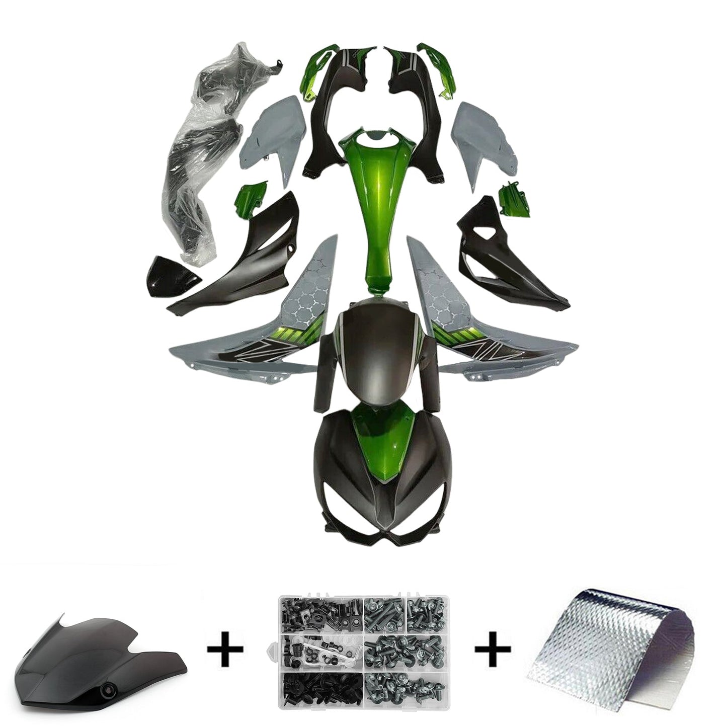 2014-2017 Kawasaki Z1000 Fairing Kit Bodywork Plastic ABS