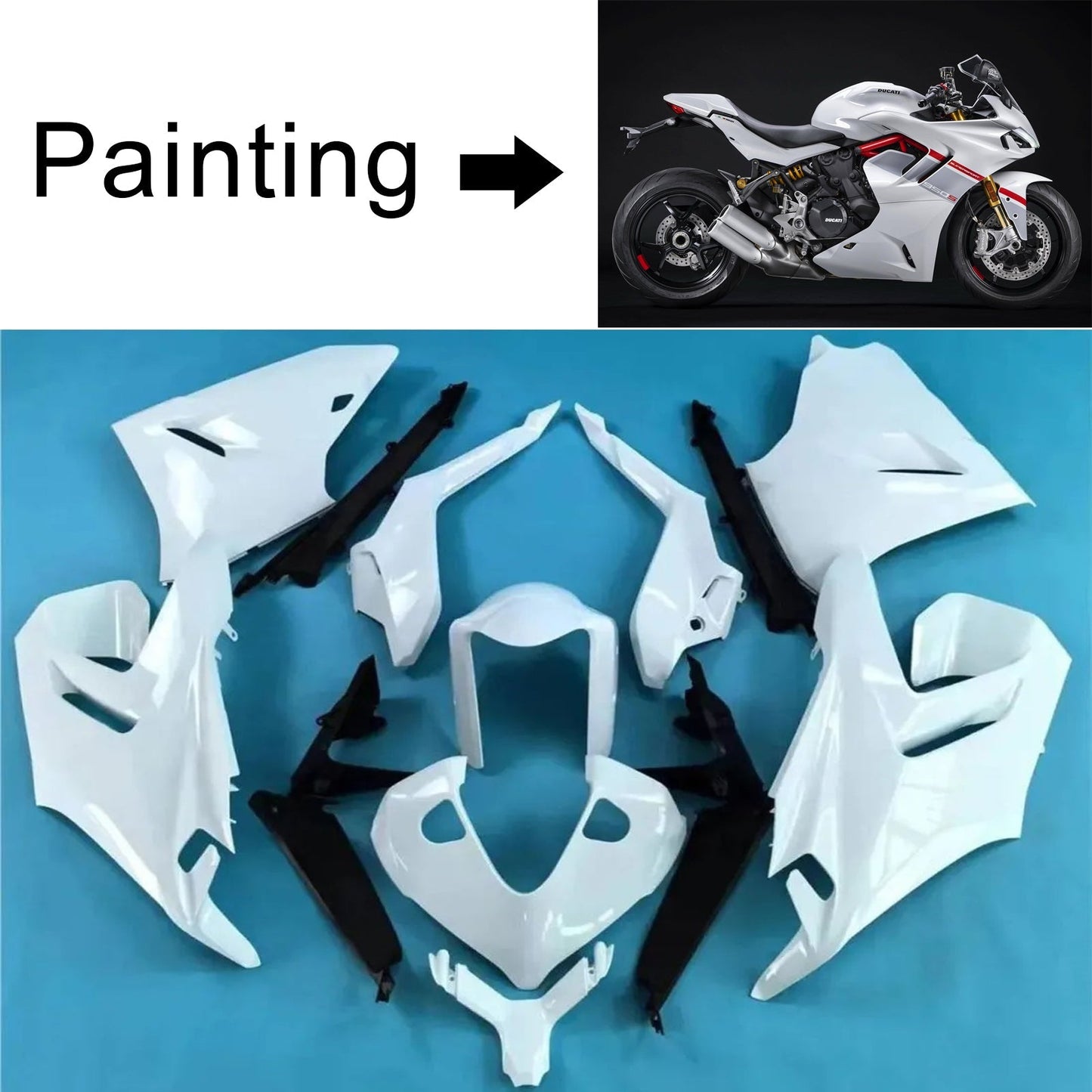 2021-2024 Ducati Supersport 950 950S Fairing Kit Bodywork