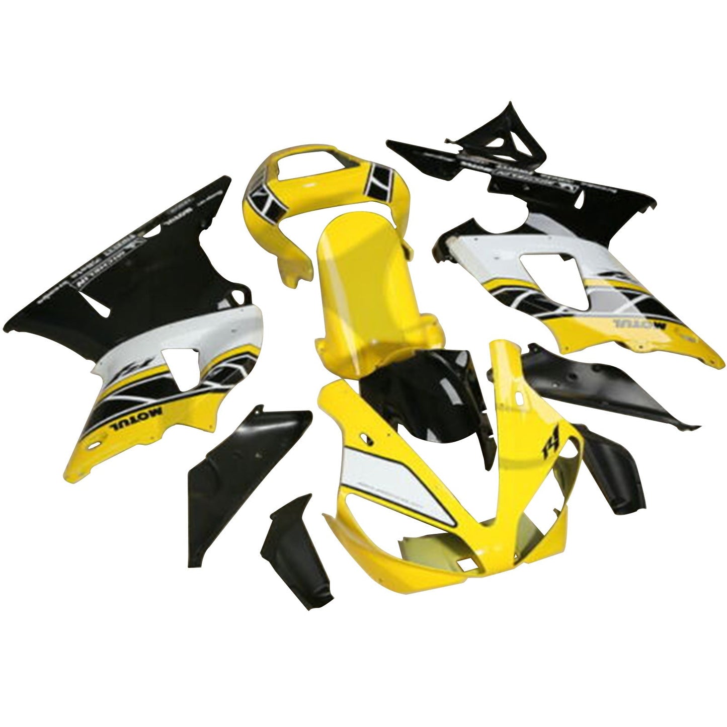 2000 2001 Fairing Kit For Yamaha YZF R1 YZF-R1 1000 Yellow Black Generic