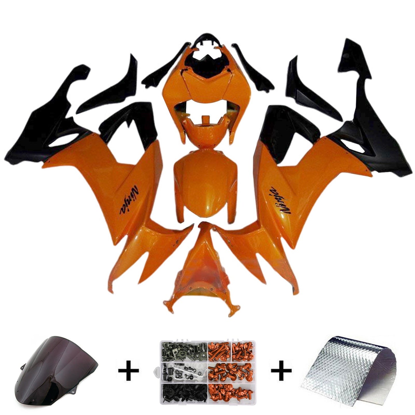 2008-2010 Kawasaki ZX10R Fairing Kit Bodywork Plastic ABS