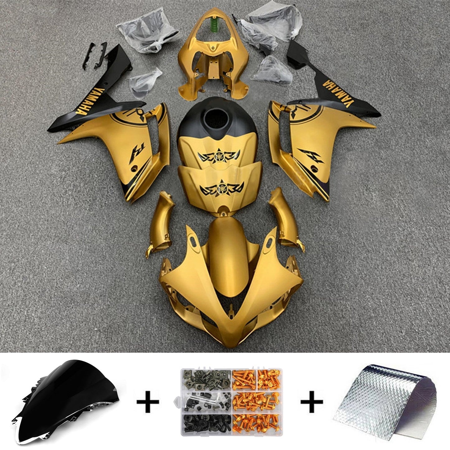 2007-2008 Yamaha YZF 1000 R1 Fairing Kit Bodywork Plastic ABS