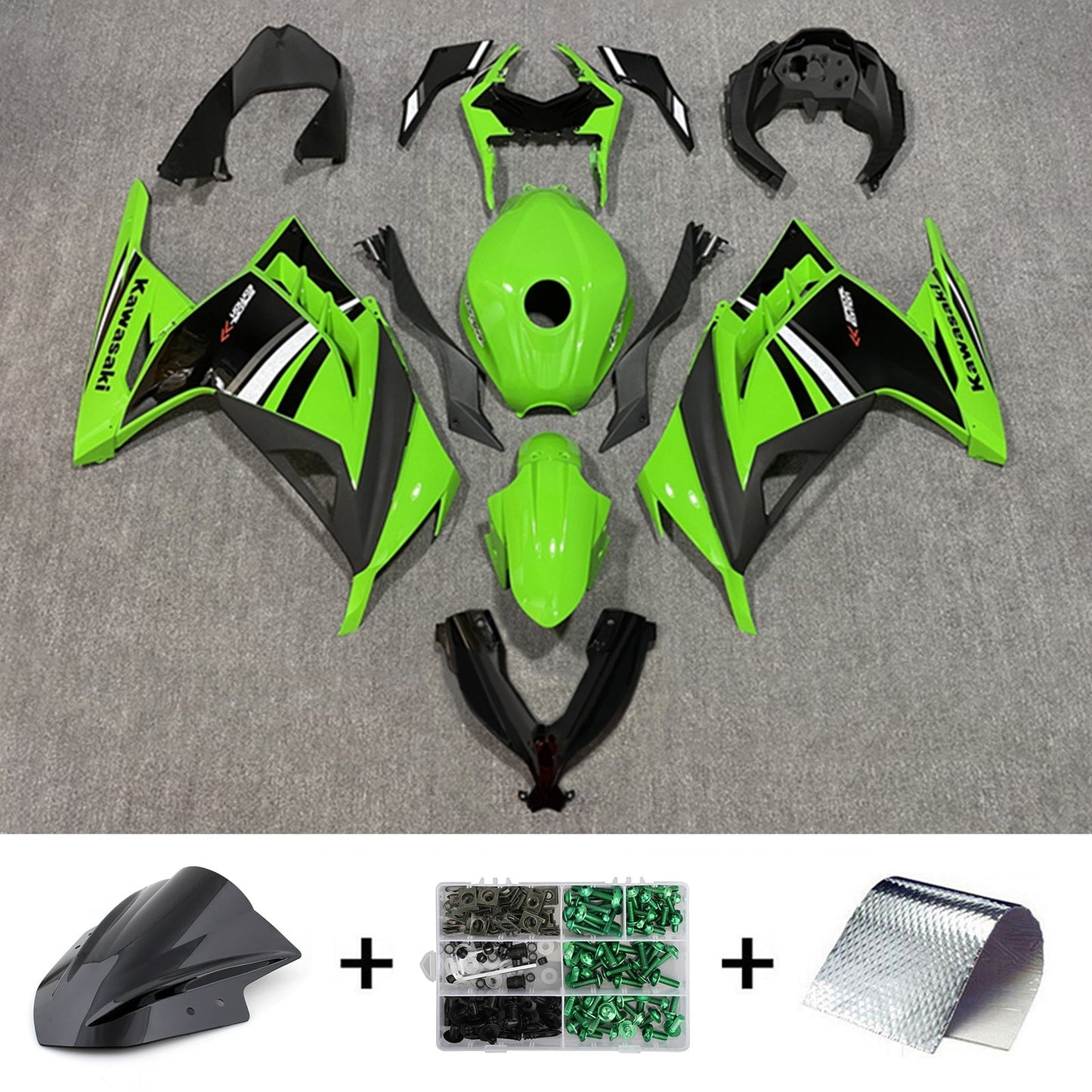 2013-2024 Kawasaki EX300 Ninja300 Fairing Kit Bodywork Plastic ABS