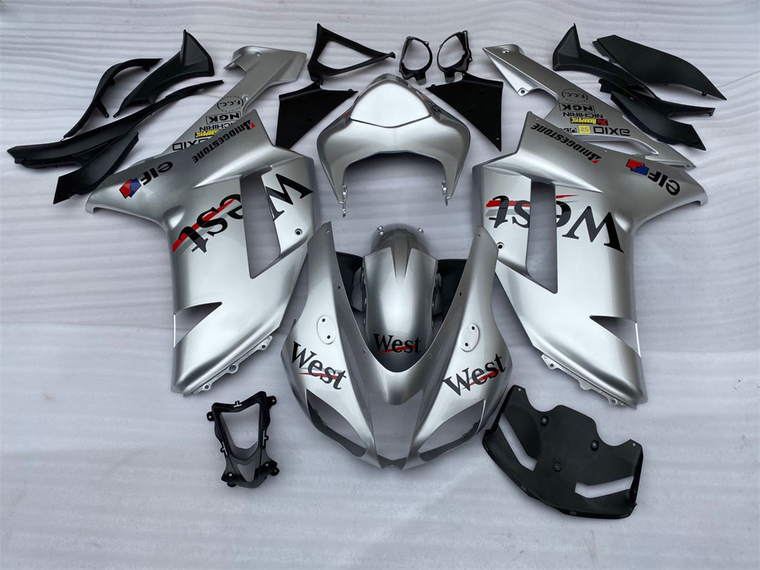 2007-2008 Kawasaki ZX6R 636 Fairing Kit Bodywork Plastic ABS