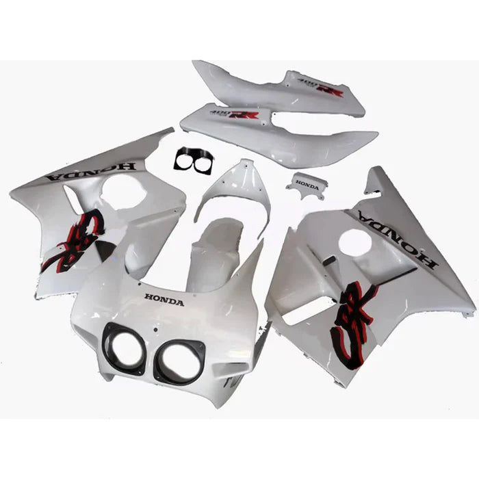 1987-1989 Honda CBR400RR NC23 Fairing Whit with Logo Kit