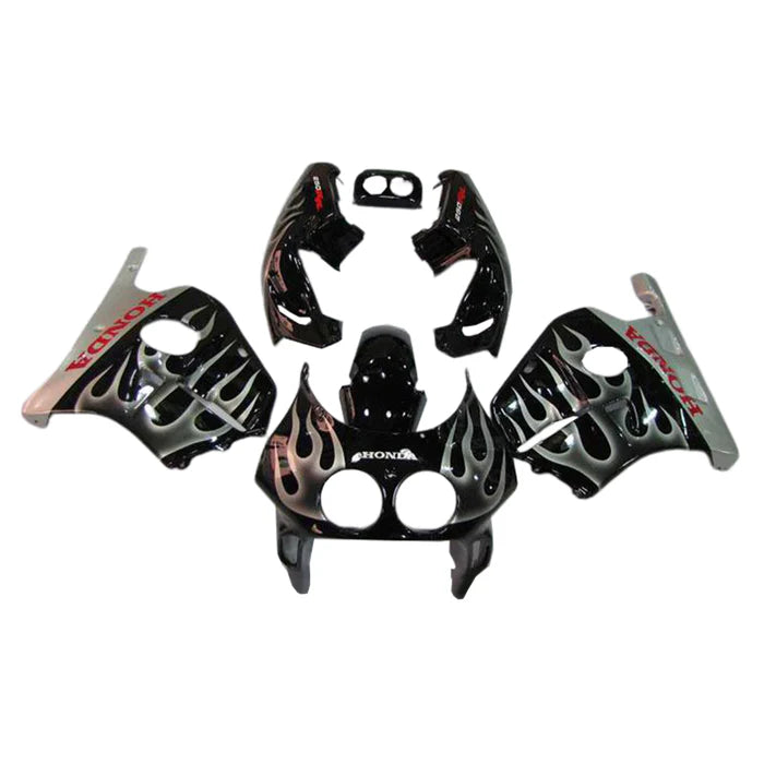 1990-1998 Honda CBR250RR MC22 Black Silver Fairing Kit