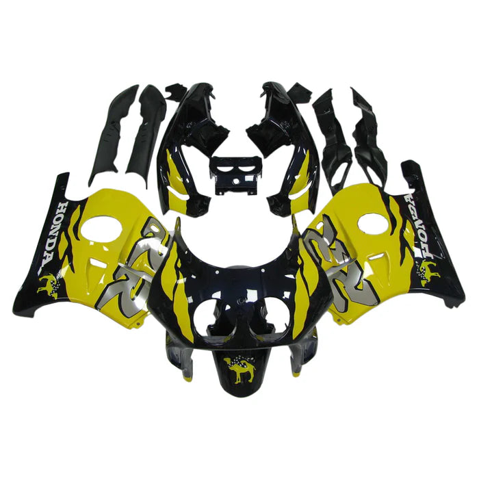 1990-1998 Honda CBR250RR MC22 Black Yellow Fairing Kit