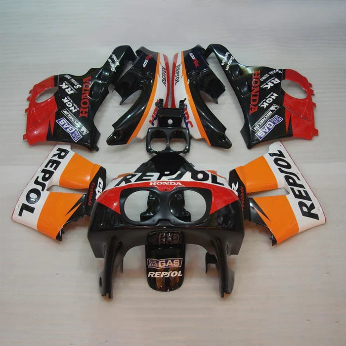 1990-1999 Honda CBR400RR NC29 Fairing Red & Orange Repjol Kit