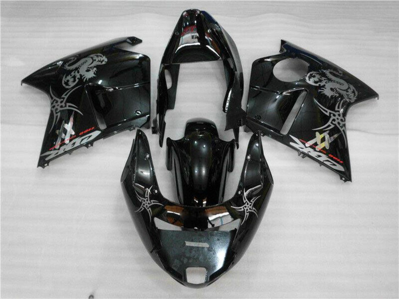 1996-2007 Black Honda CBR1100XX Bike Fairing Kit