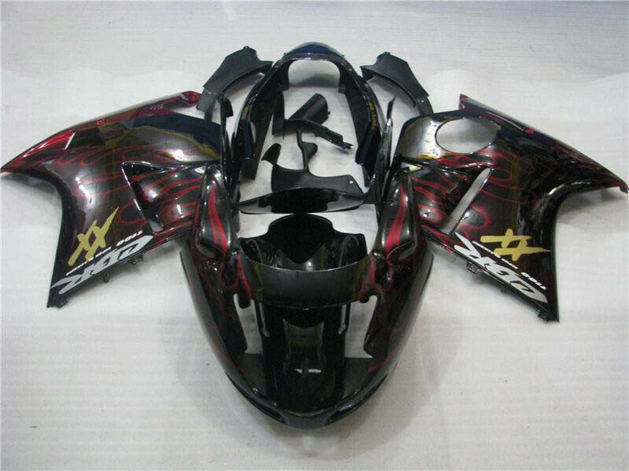 1996-2007 Red Flame Honda CBR1100XX Motor Fairings