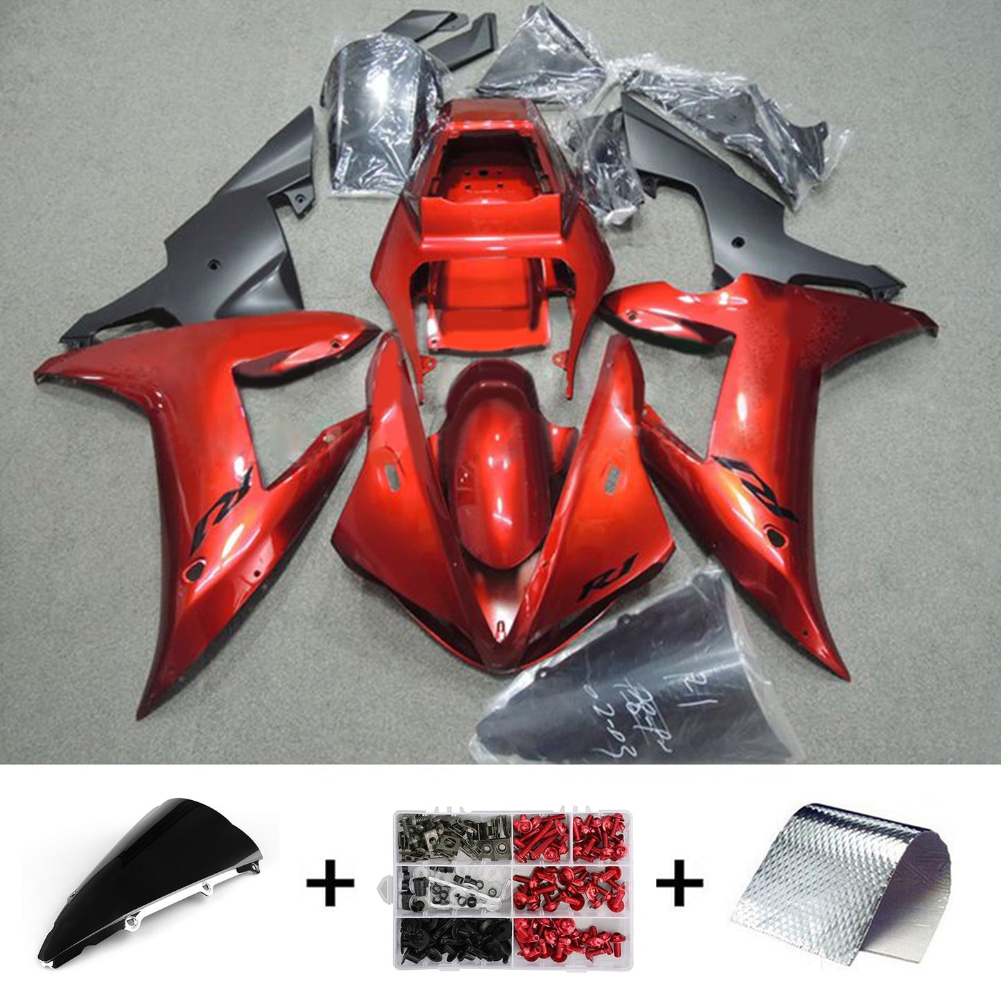 2002-2003 Yamaha YZF-R1 Fairing Kit Bodywork Plastic ABS