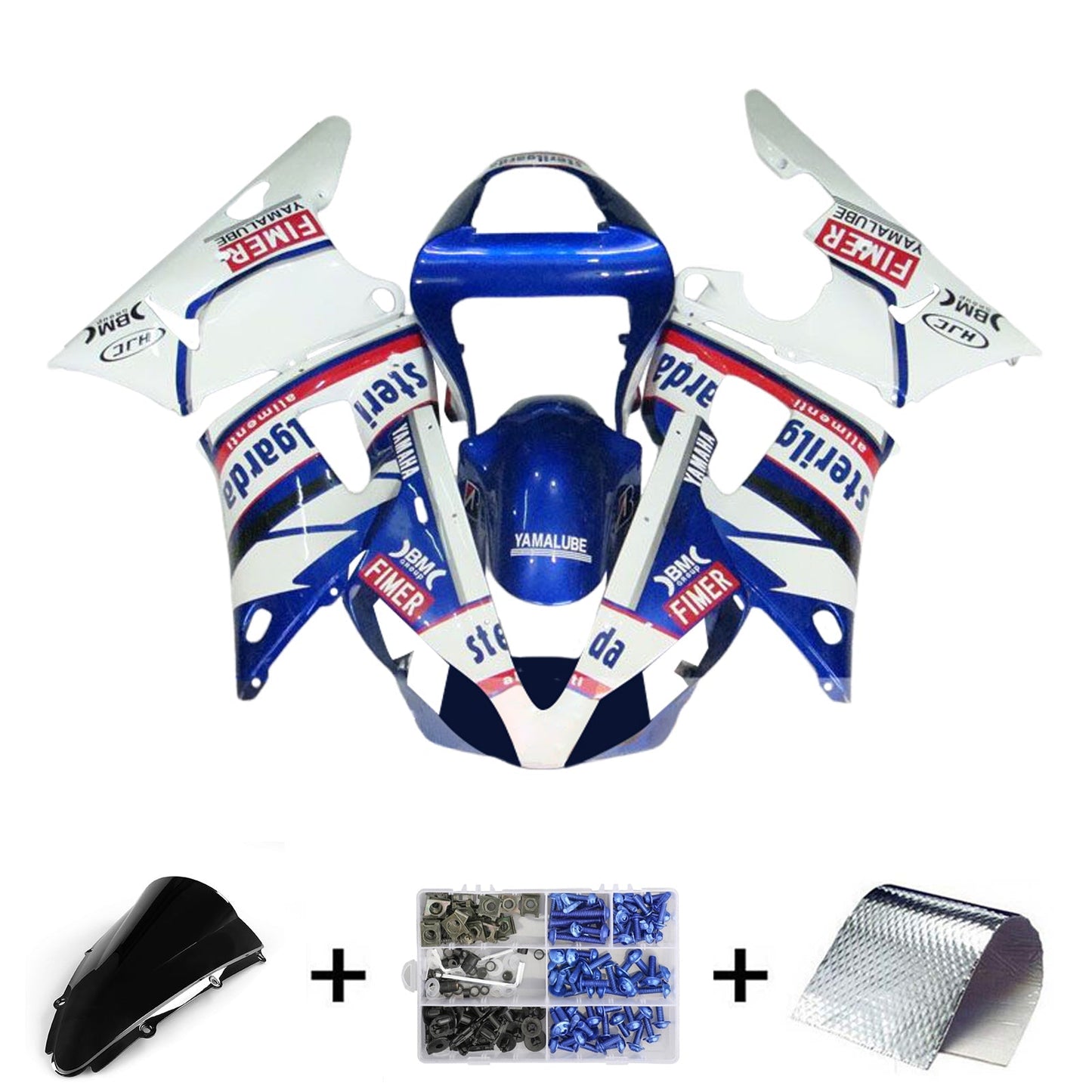 2000-2001 Yamaha YZF 1000 R1 Fairing Kit Bodywork Plastic ABS