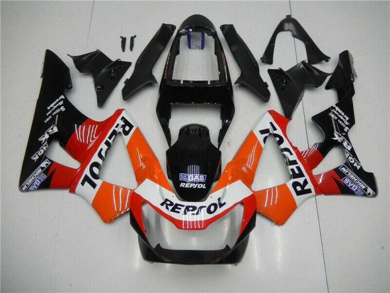 2000-2001 Orange Red Black Honda CBR900RR 929RR Motorcycle Fairings