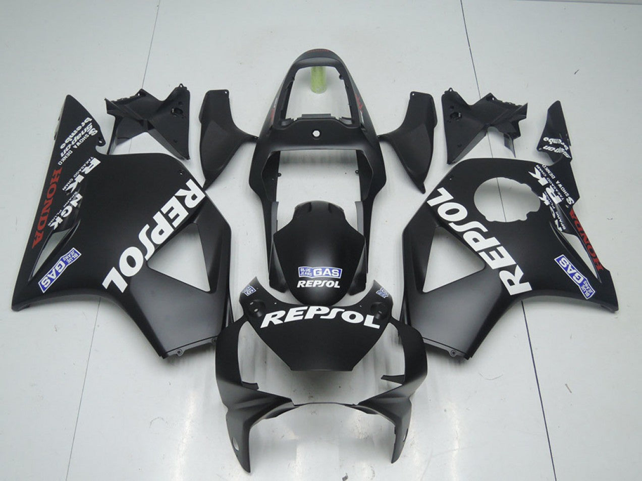 2002-2003 Matte Black Repsol Honda CBR900RR 954 Motorcycle Fairings