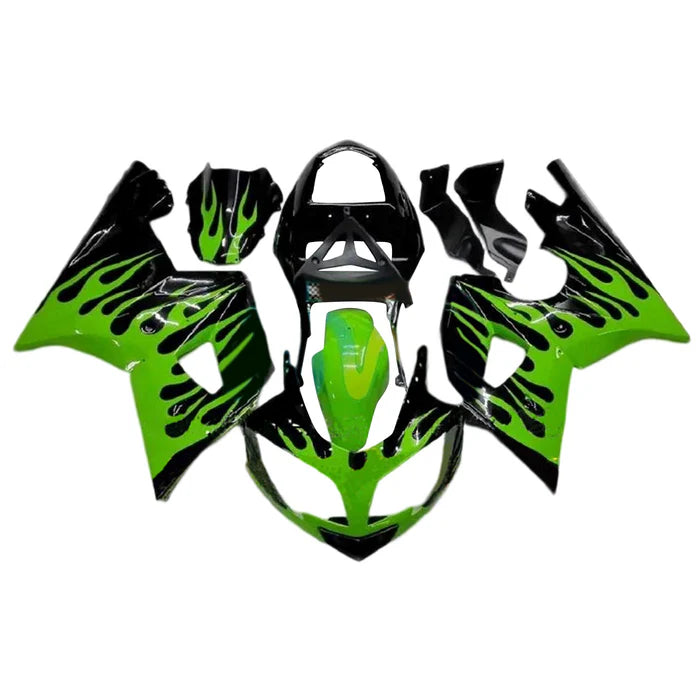 2002-2005 Triumph Daytona 600 650 Black & Green Fairing Kit