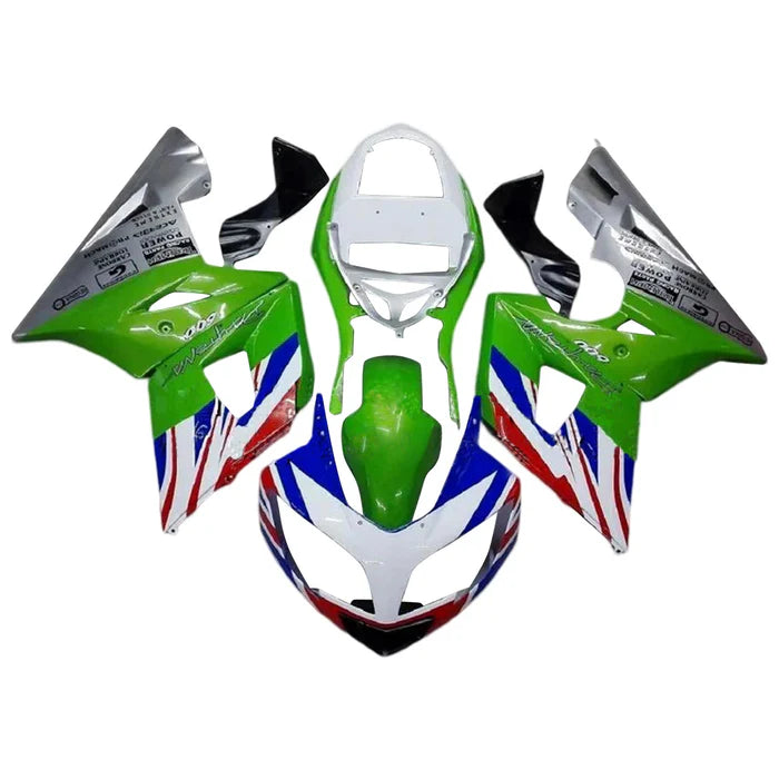 2002-2005 Triumph Daytona 600 650 Green with Flag Fairing Kit