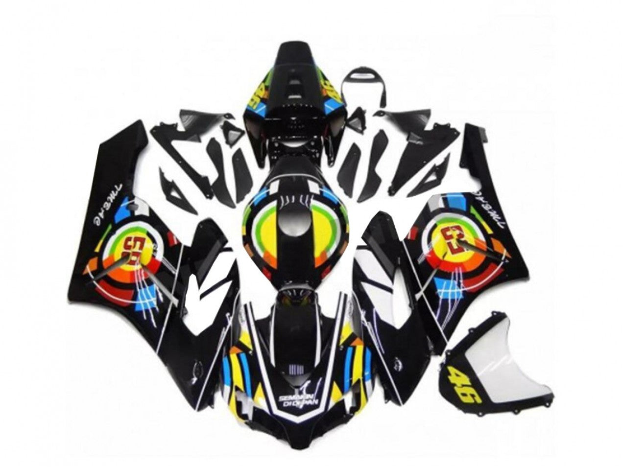 2004-2005 Black Honda CBR1000RR Full Motorcycle Fairings