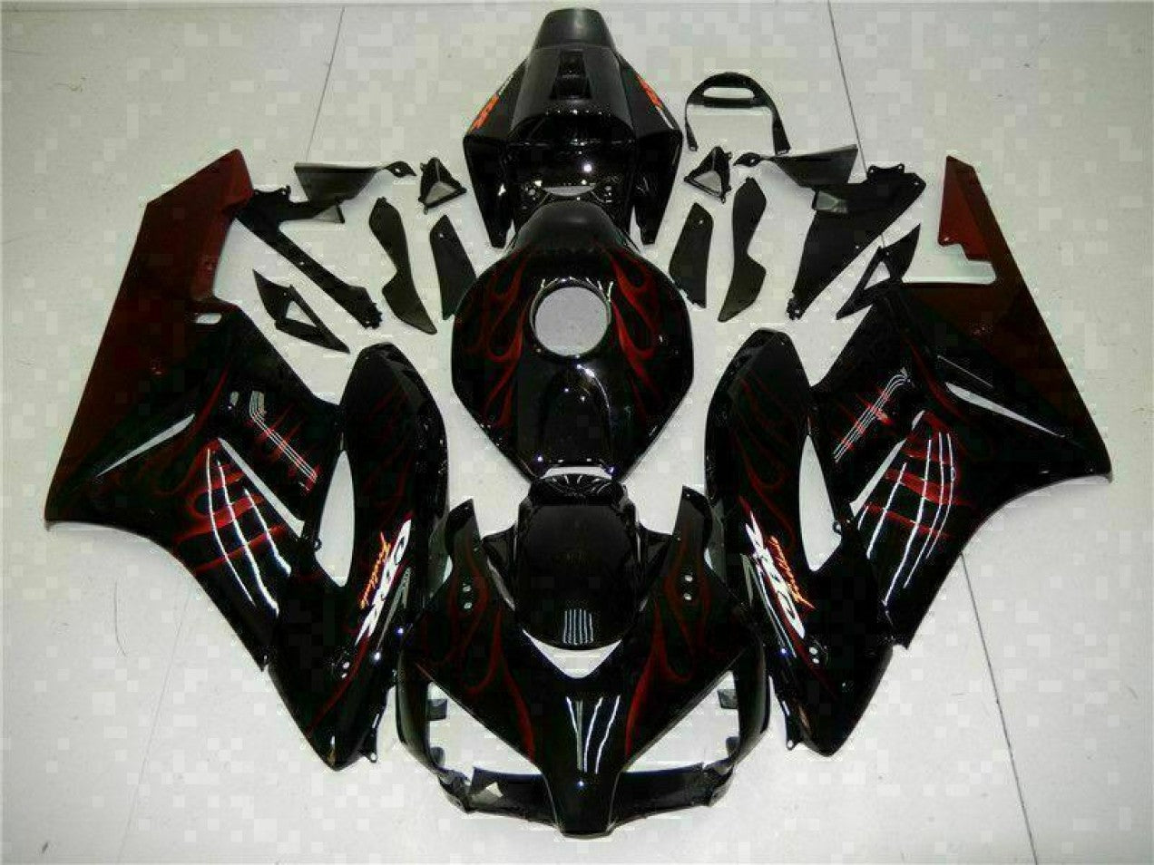 2004-2005 Red Flame Honda CBR1000RR Motorcycle Fairings
