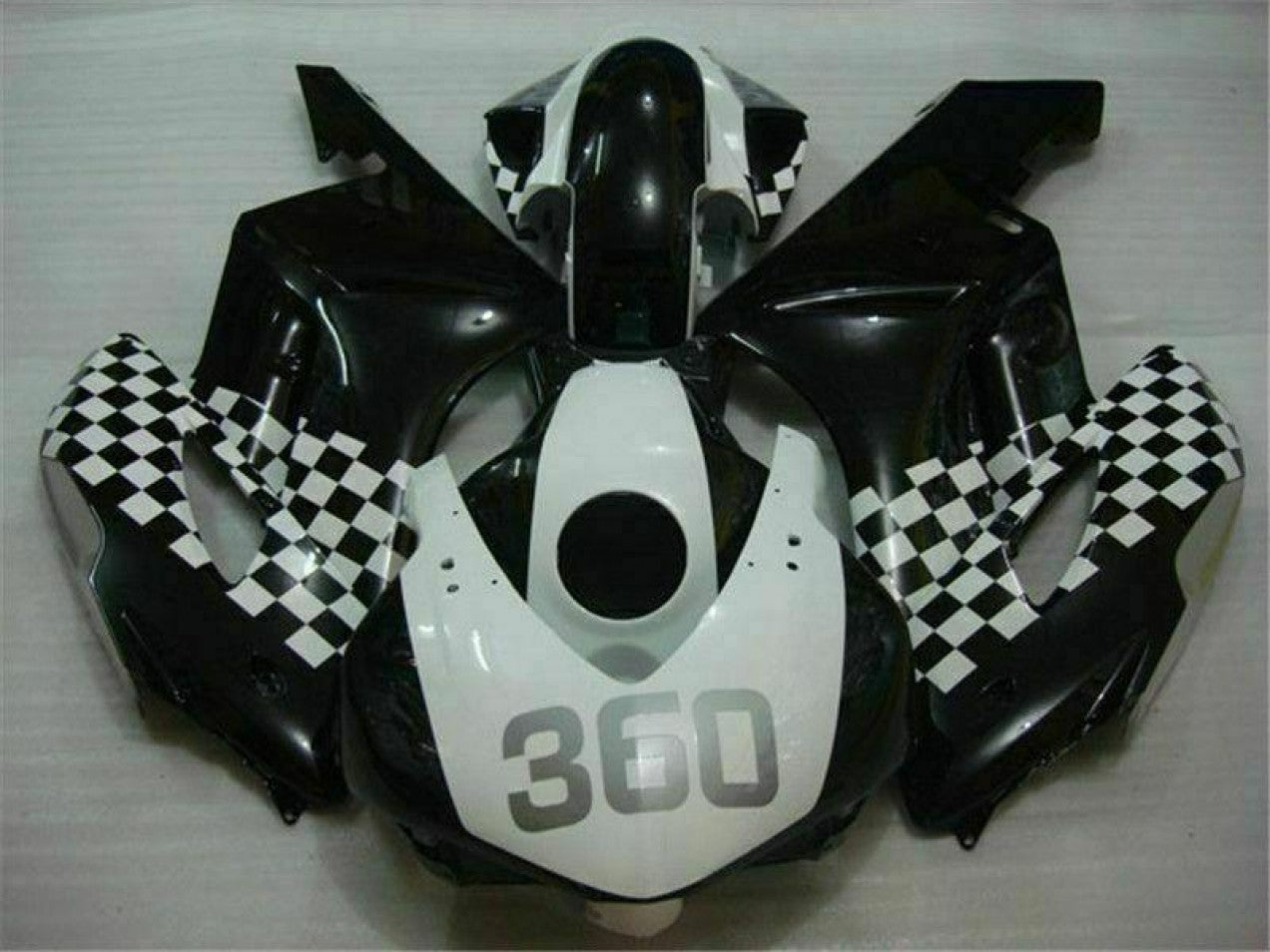 2004-2005 White Black Honda CBR1000RR Motorcycle Fairings Bodywork