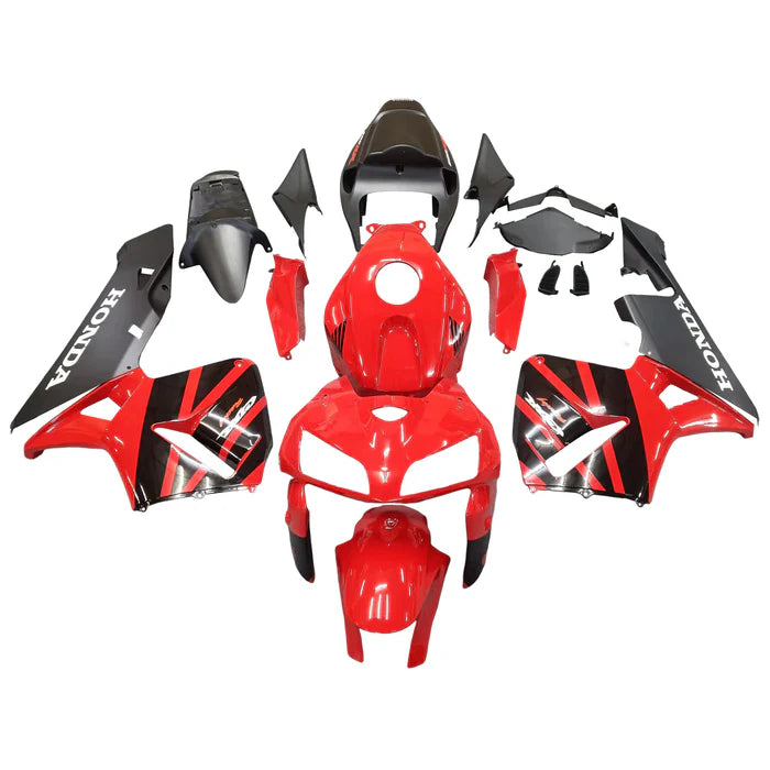 2005-2006 Honda CBR600RR Fairing Black & Red Kit