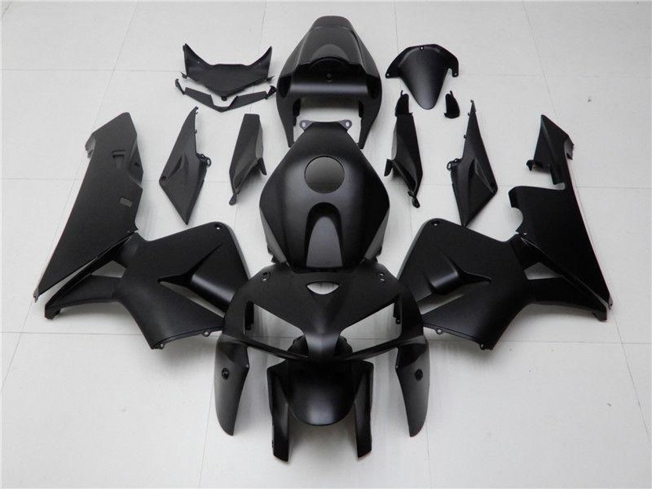 2005-2006 Matte Black Honda CBR600RR Motorcycle Fairings