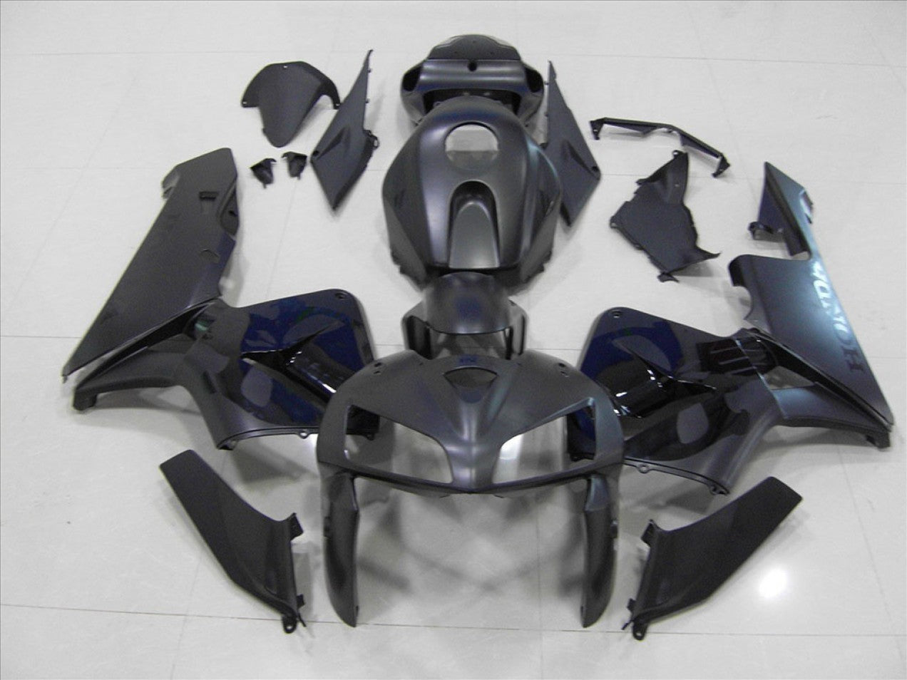 2005-2006 Matte Black Honda CBR600RR Plastics Motorcycle Fairings