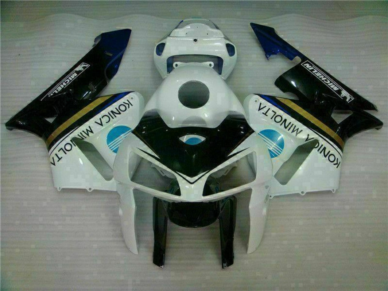 2005-2006 White Black Honda CBR600RR Motorcycle Fairings & Bodywork