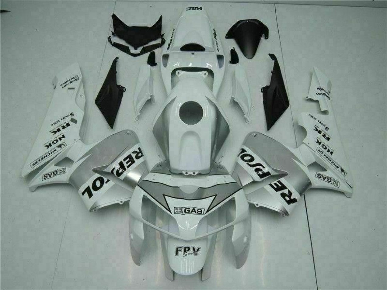 2005-2006 White Honda CBR600RR ABS Fairing Kit