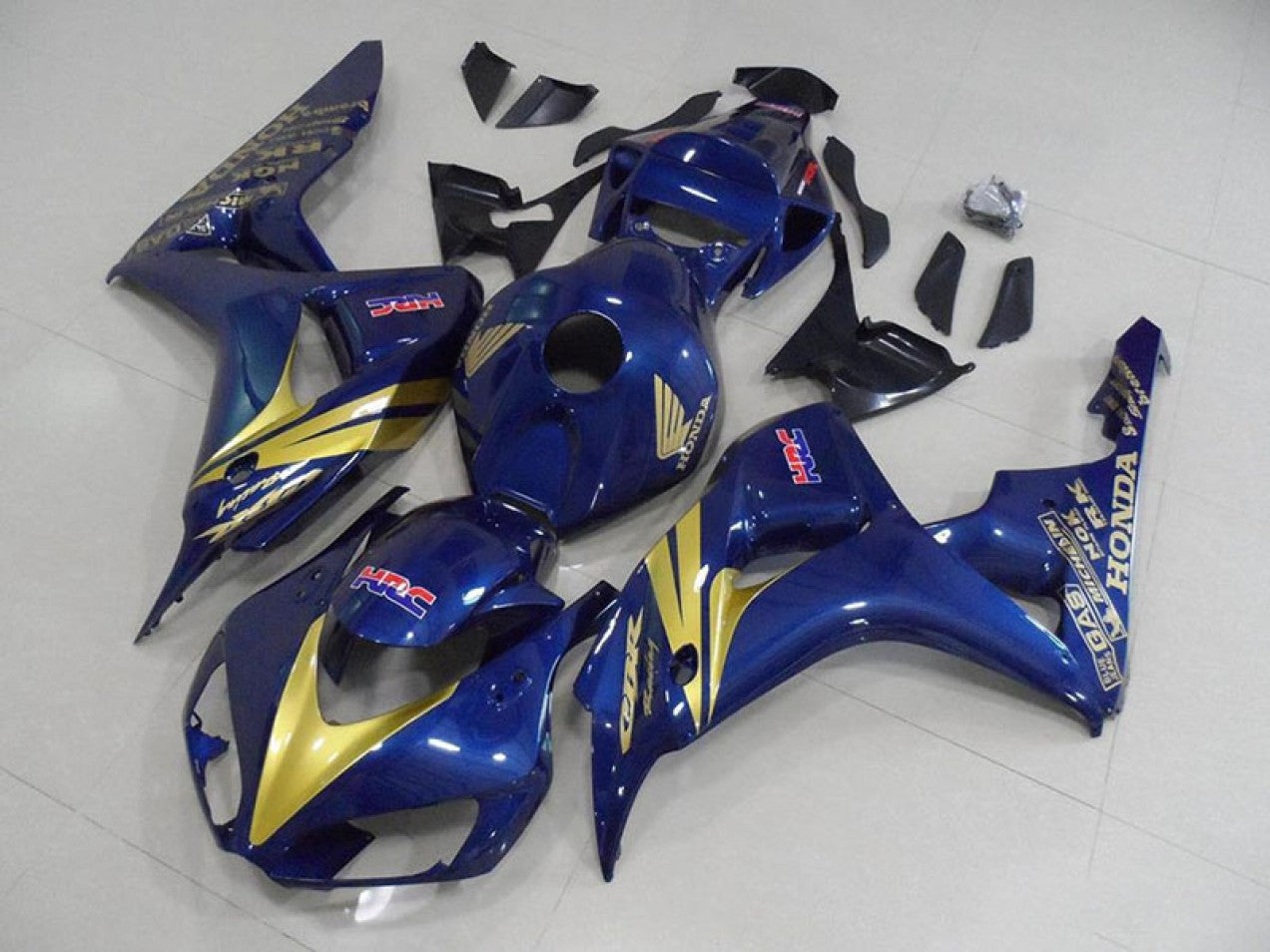 2006-2007 Dark Blue with Gold Stripe Honda CBR1000RR Motorcycle Fairings