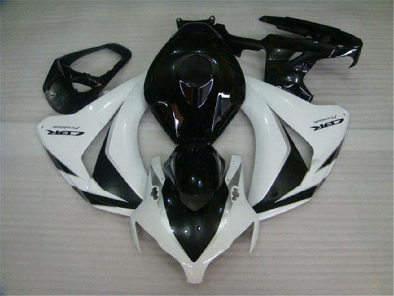 2008-2011 Black White Honda CBR1000RR Motorcycle Fairings & Bodywork