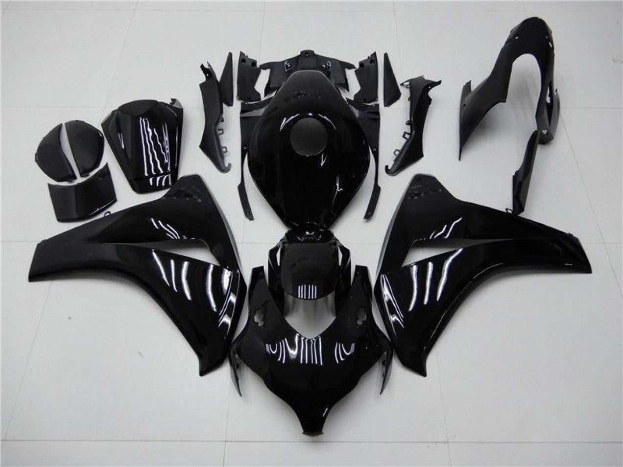 2008-2011 Glossy Black Honda CBR1000RR Motorcycle Fairings & Bodywork
