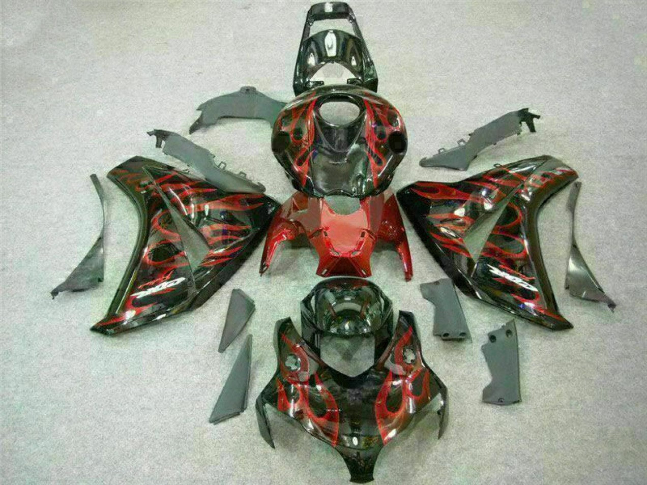 2008-2011 Red Flame Honda CBR1000RR Motorcycle Fairings & Bodywork