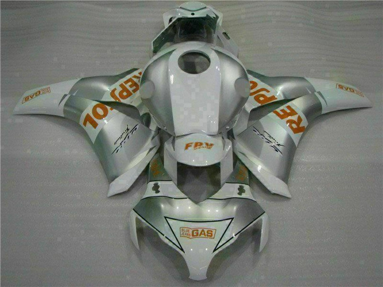 2008-2011 Silver Honda CBR1000RR Motorcycle Fairings