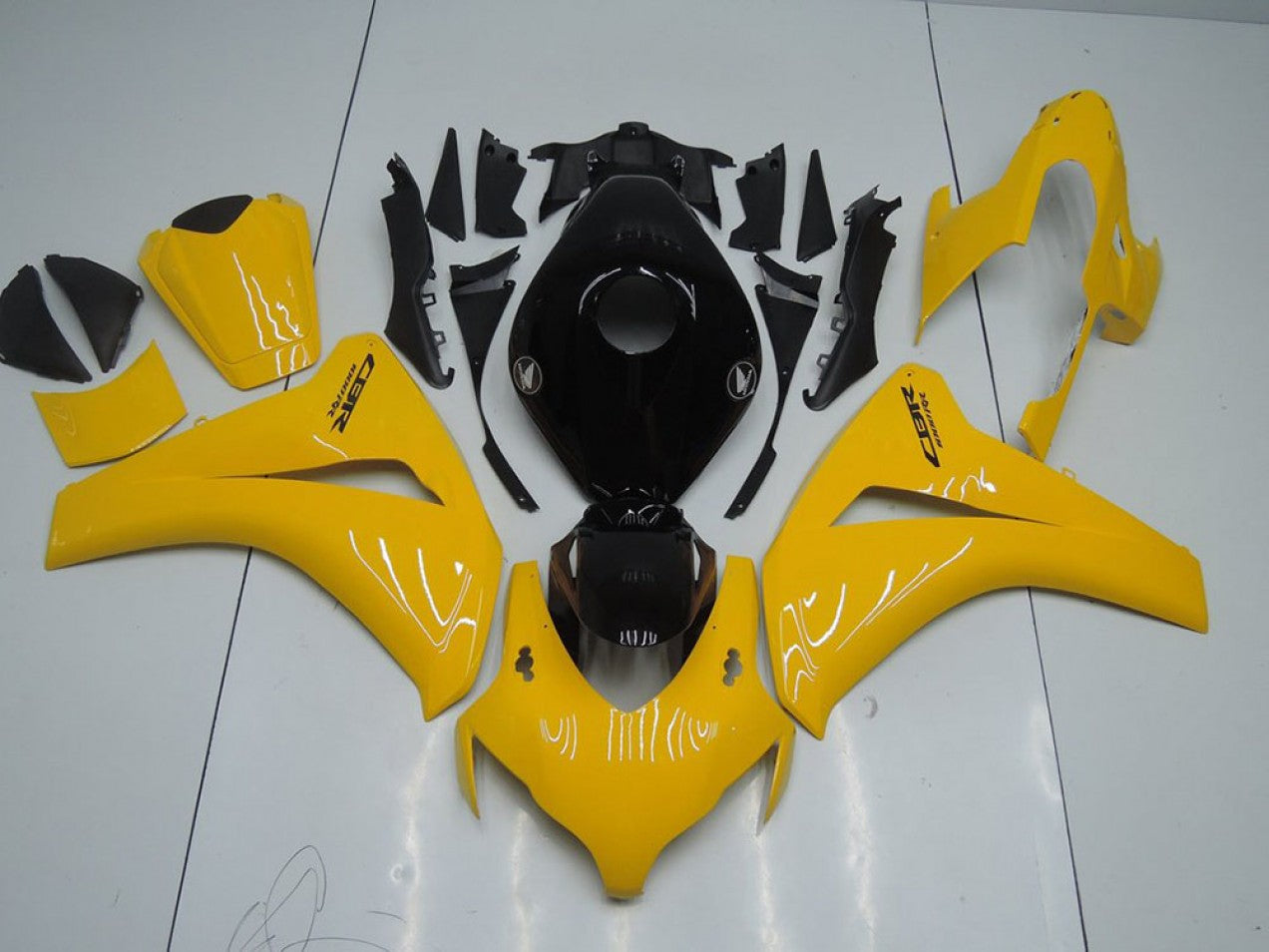 2008-2011 Yellow and Black Honda CBR1000RR Motorcycle Fairings