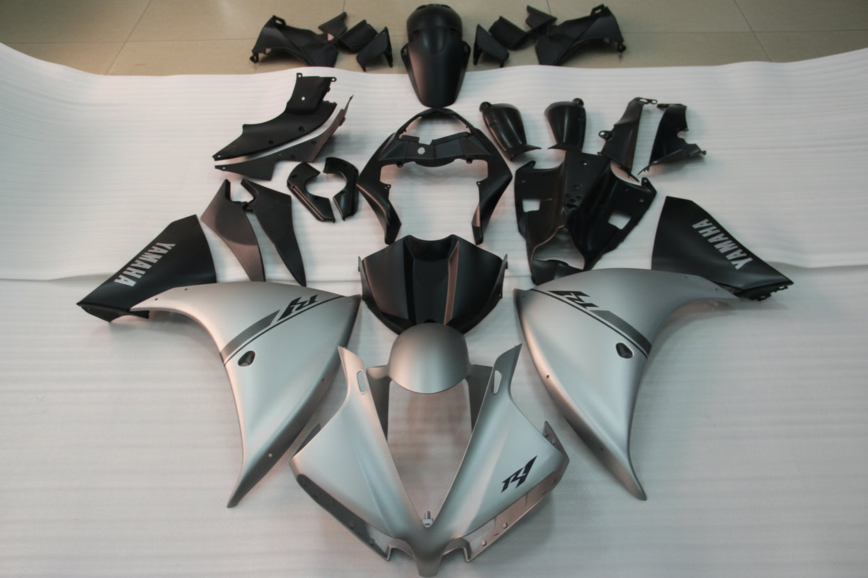 Motorcycle bodywork parts on a white background