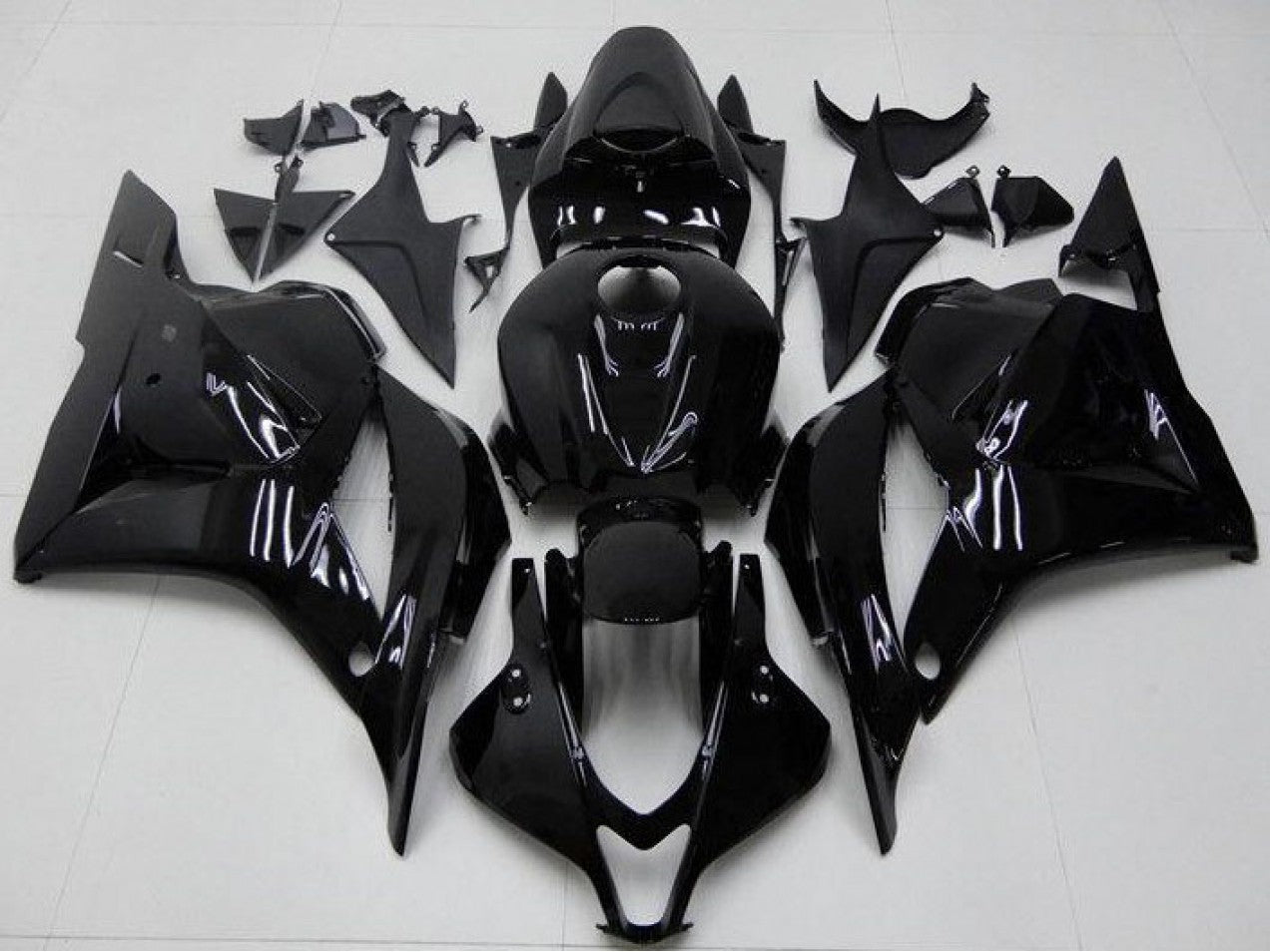 2009-2012 Glossy Black Honda CBR600RR Motorcycle Fairings