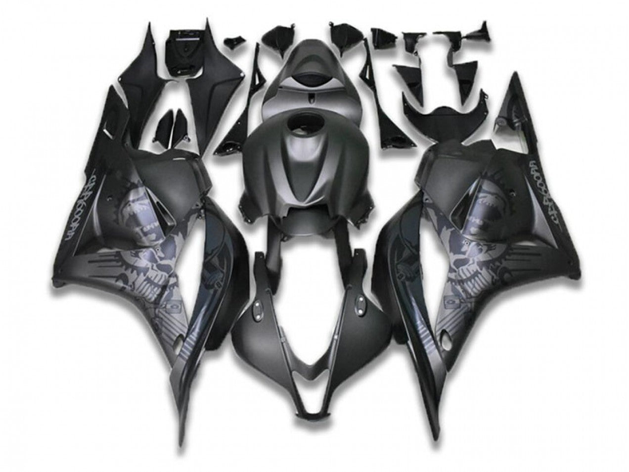 2009-2012 Grey Black Honda CBR600RR Motorcycle Fairings