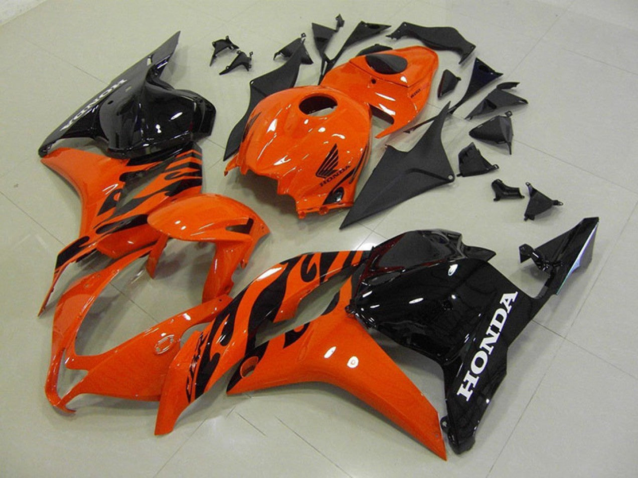 2009-2012 Orange Black Honda CBR600RR Motorcycle Fairings2009-2012 Orange Black Honda CBR600RR Motorcycle Fairings