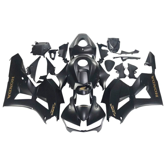 2013-2023 F5 CBR600RR Honda Matte Black with Gold Logo Fairing Kit