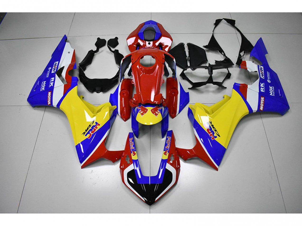 2017-2023 Red Yellow Blue HRC Red Bull Honda CBR1000RR Bike Fairing