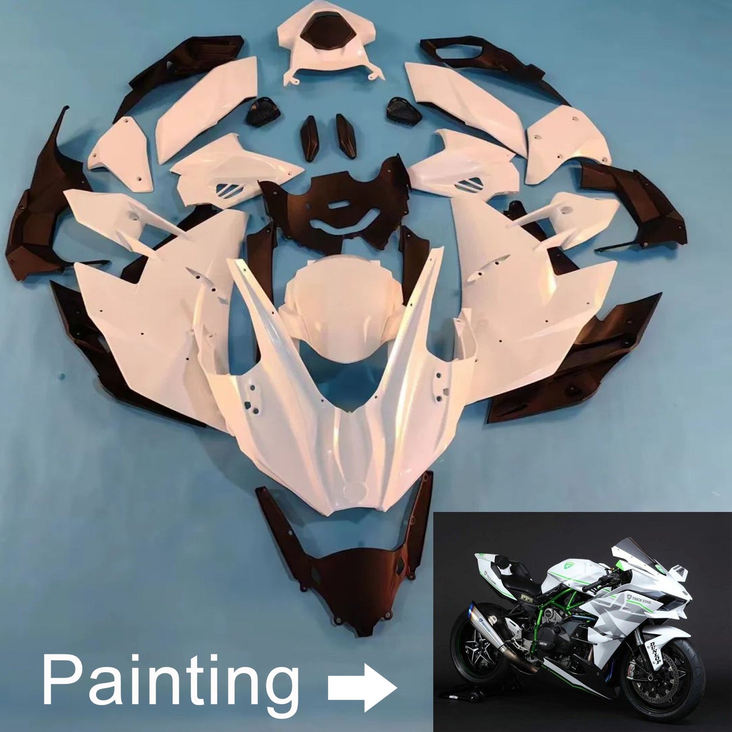 2015-2022 Kawasaki Ninja H2 Fairing Kit Bodywork ABS