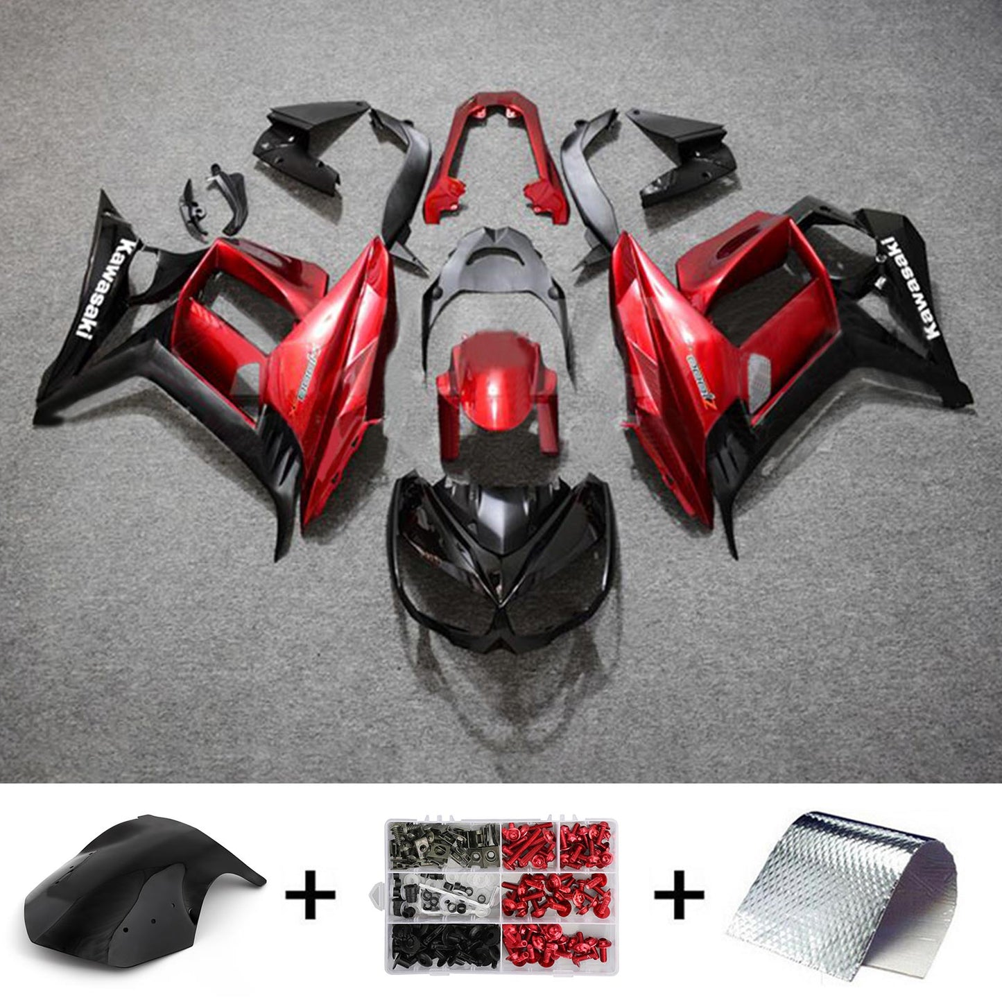 2010-2015 Kawasaki Z1000SX Fairing Kit Bodywork Plastic ABS