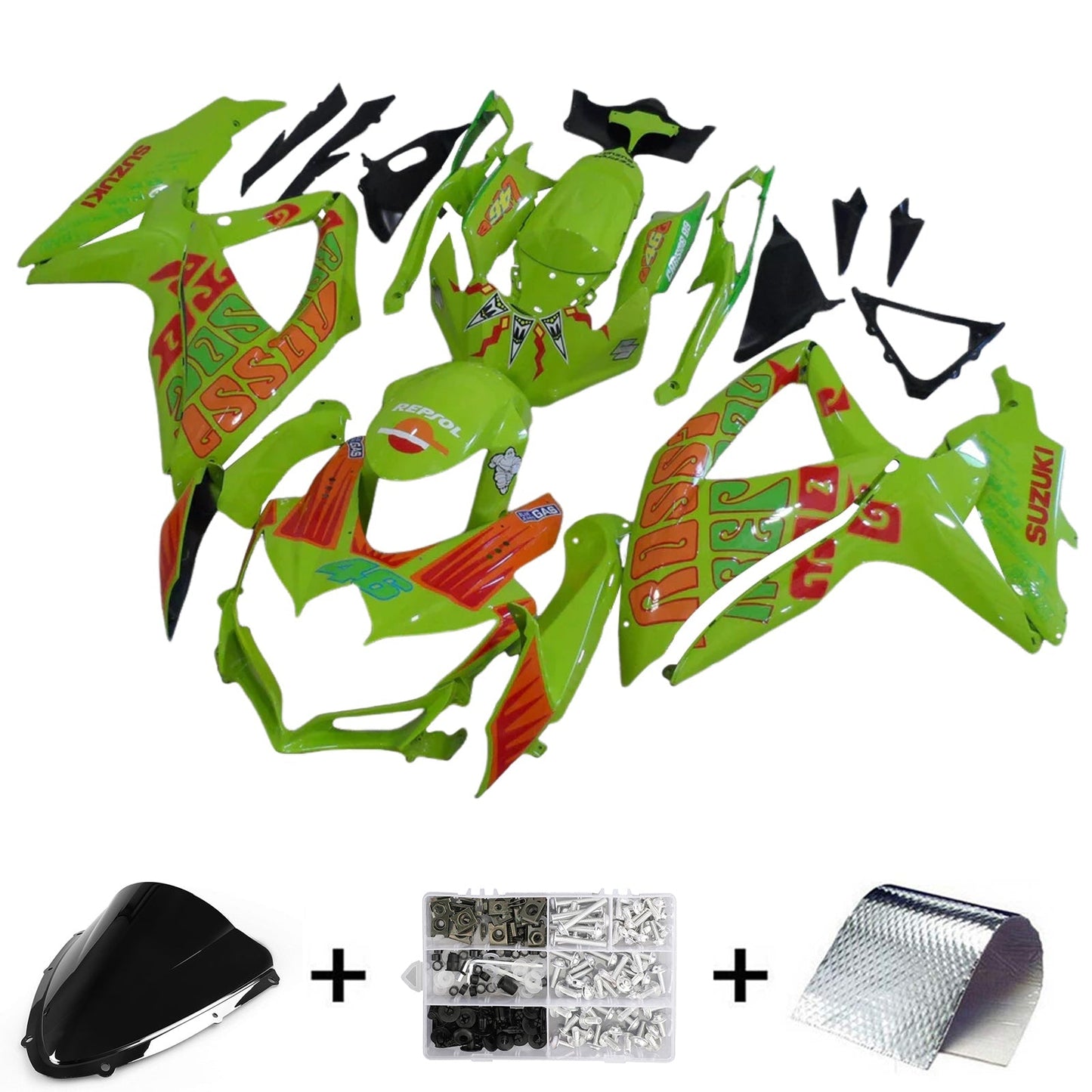 2008-2010 Suzuki GSXR 600/750 K8 Fairing Kit Bodywork Plastic ABS