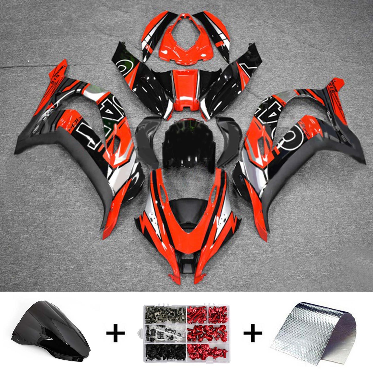2016-2020 Kawasaki ZX10R Fairing Kit Bodywork Plastic ABS