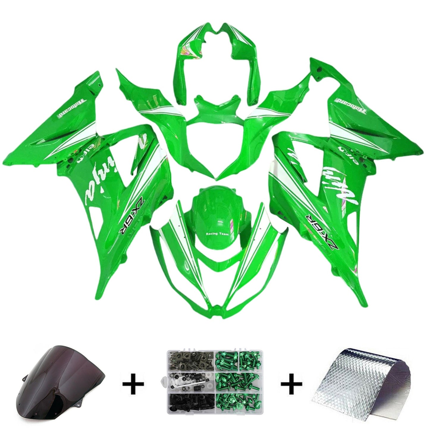 2013-2018 Kawasaki ZX6R 636 Fairing Kit Bodywork Plastic ABS