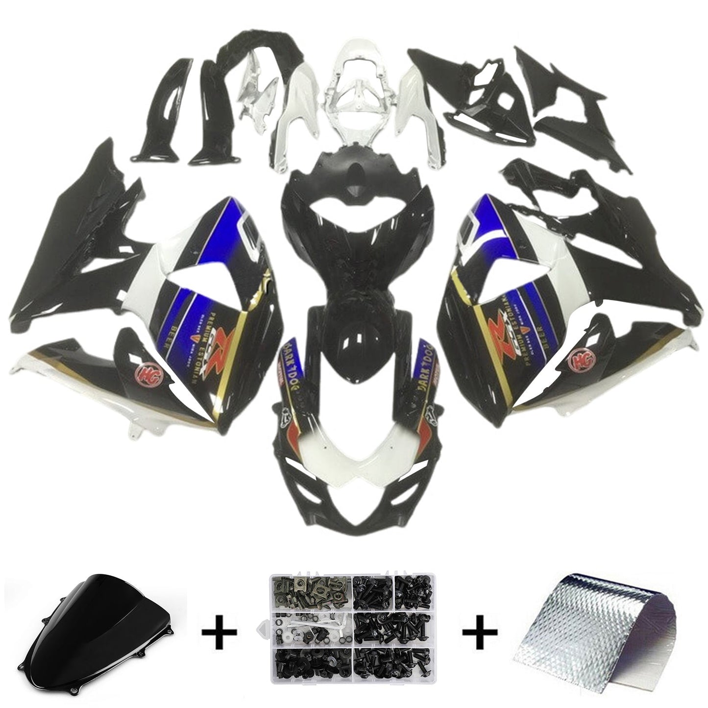2009-2016 Suzuki GSXR1000 K9 Fairing Kit Bodywork Plastic ABS