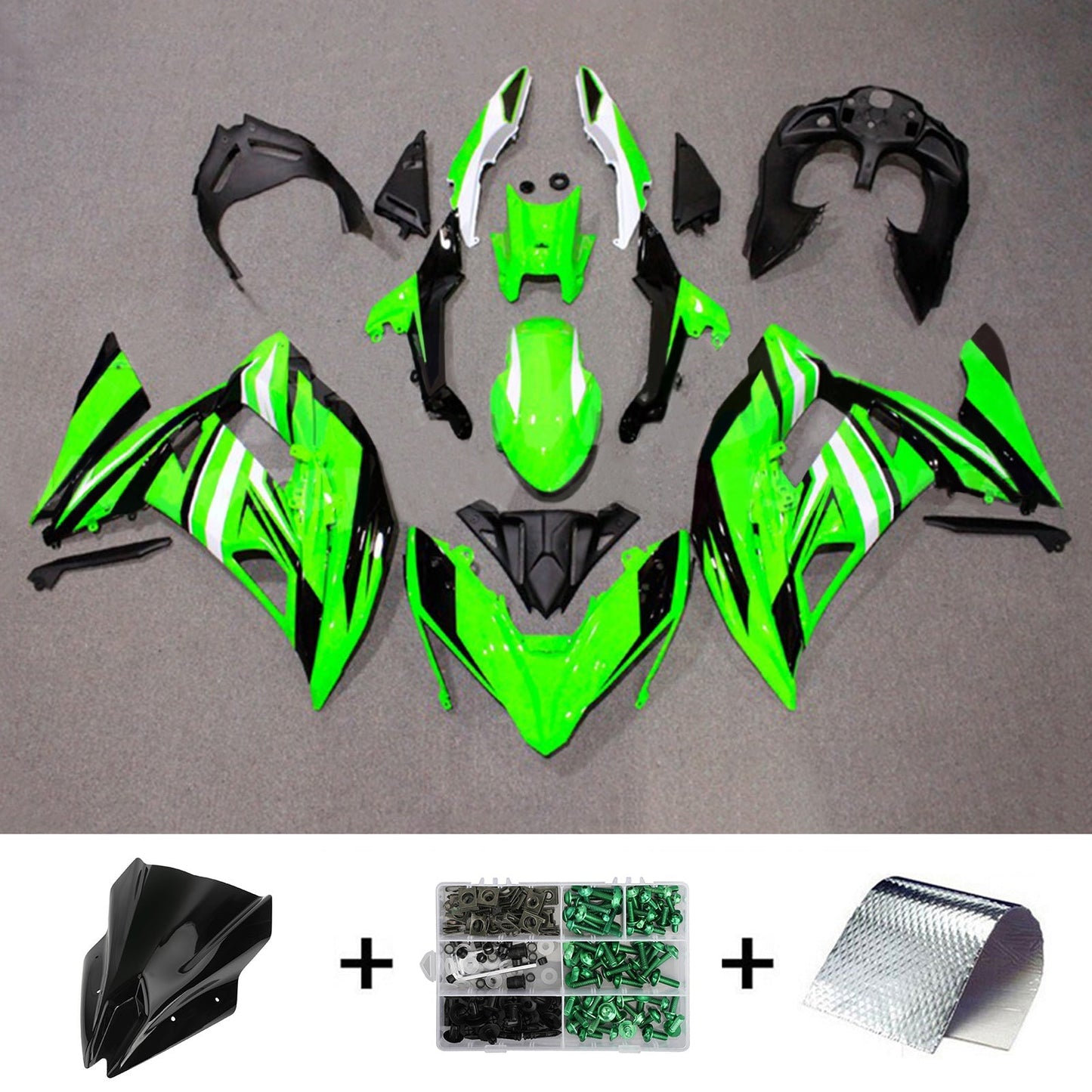 2017-2019 Kawasaki ER6F/Ninja650R Fairing Kit Bodywork Plastic ABS
