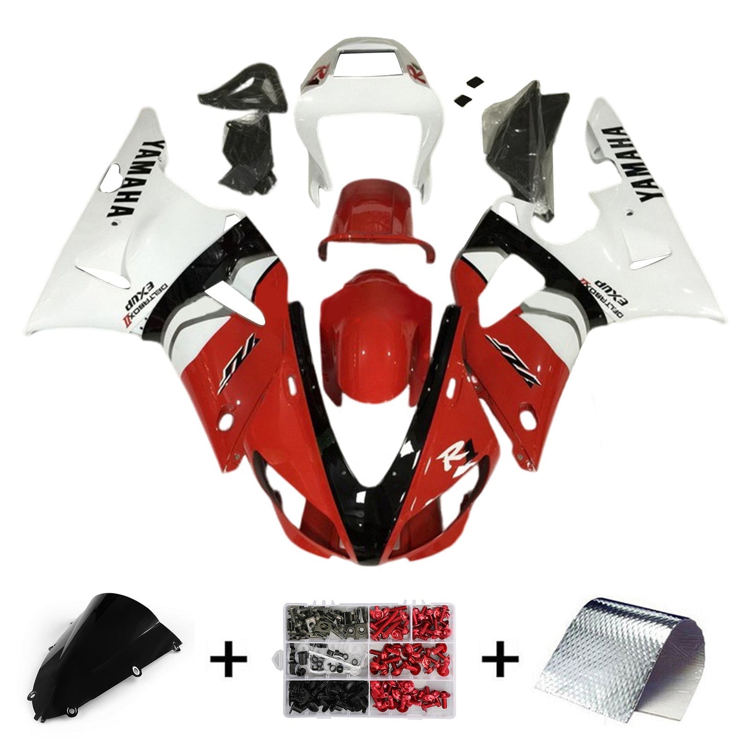 1998-1999 Yamaha YZF-R1 Fairing Kit Bodywork Plastic ABS