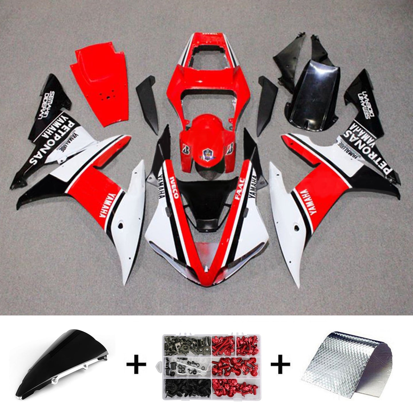 2002-2003 Yamaha YZF-R1 Fairing Kit Bodywork Plastic ABS